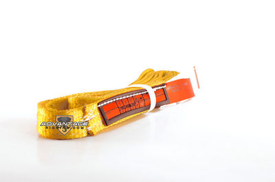 EE2-901 X6FT Nylon Lifting Sling Strap – 1 Inch Width, 2 Ply, 6 Foot Length, USA Made
