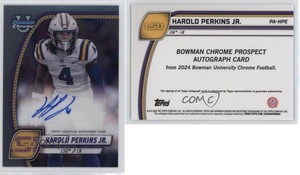 2024 Bowman U Chrome Chrome Prospect Auto Harold Perkins Jr #PA-HPE Auto