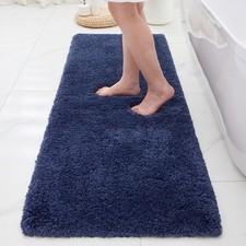 ILANGO Navy Blue 70"x24" Non-Slip Super Absorbent Thick Soft Bathroom Rug