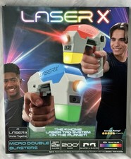 Laser X Micro Double Blasters Laser Tag Toy 200 Ft Range NSI 2024