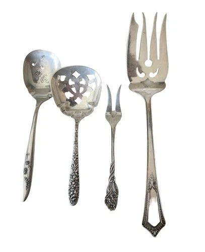 Sterling Silver Lot 91.9g Gorham Heirloom Pieces Fork Spoon