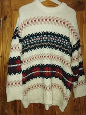 Zara Oversized Fairisle Jumper, Size Large