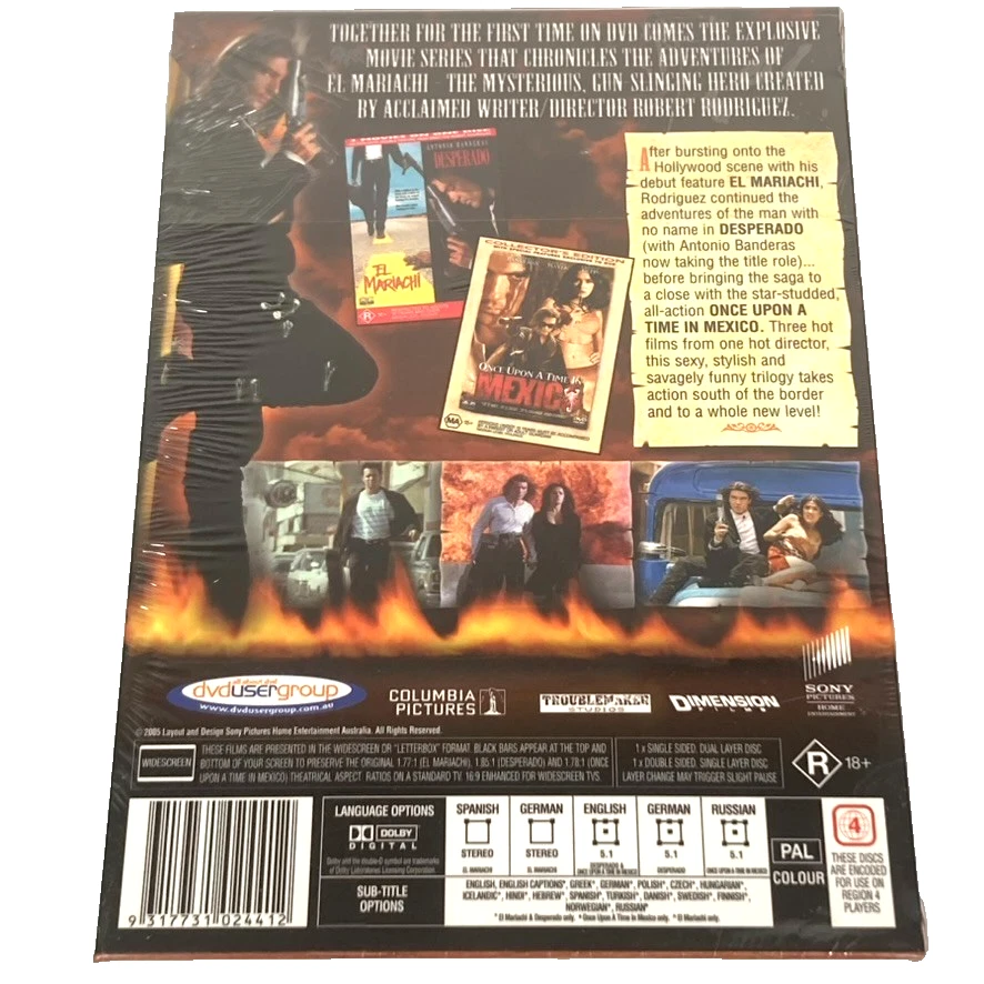 El Mariachi/Desperado/Once Upon A Time In Mexico DVD Collectors Box New & Sealed - Image 2 of 4