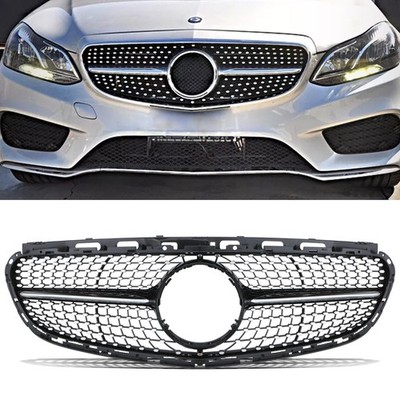 FRONTSTOSSSTANGENGRILL DIAMANT-DESIGN, SCHWARZ, FÜR MERCEDES E-KLASSE W212 14-16