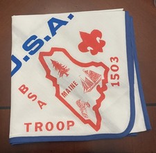 Troop 1503 Neckerchief Maine Boy Scout National / World Jamboree Contingent? BSA