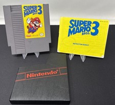 Nintendo NES SUPER MARIO BROS. 3 with Manual & OEM Sleeve *CLEANED TESTED WORKS*