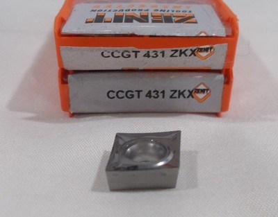 17 PIECES, ZENIT CARBIDE TURNING INSERTS CCGT 431 ZKX , EXC FOR NON-FERROUS