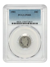 1901 10C PCGS Poor 01 - Barber Dime - Outstanding Lowball