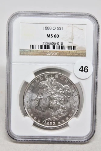 1888-O Morgan Silver Dollar $1 - NGC MS60 ~ Free USA Shipping