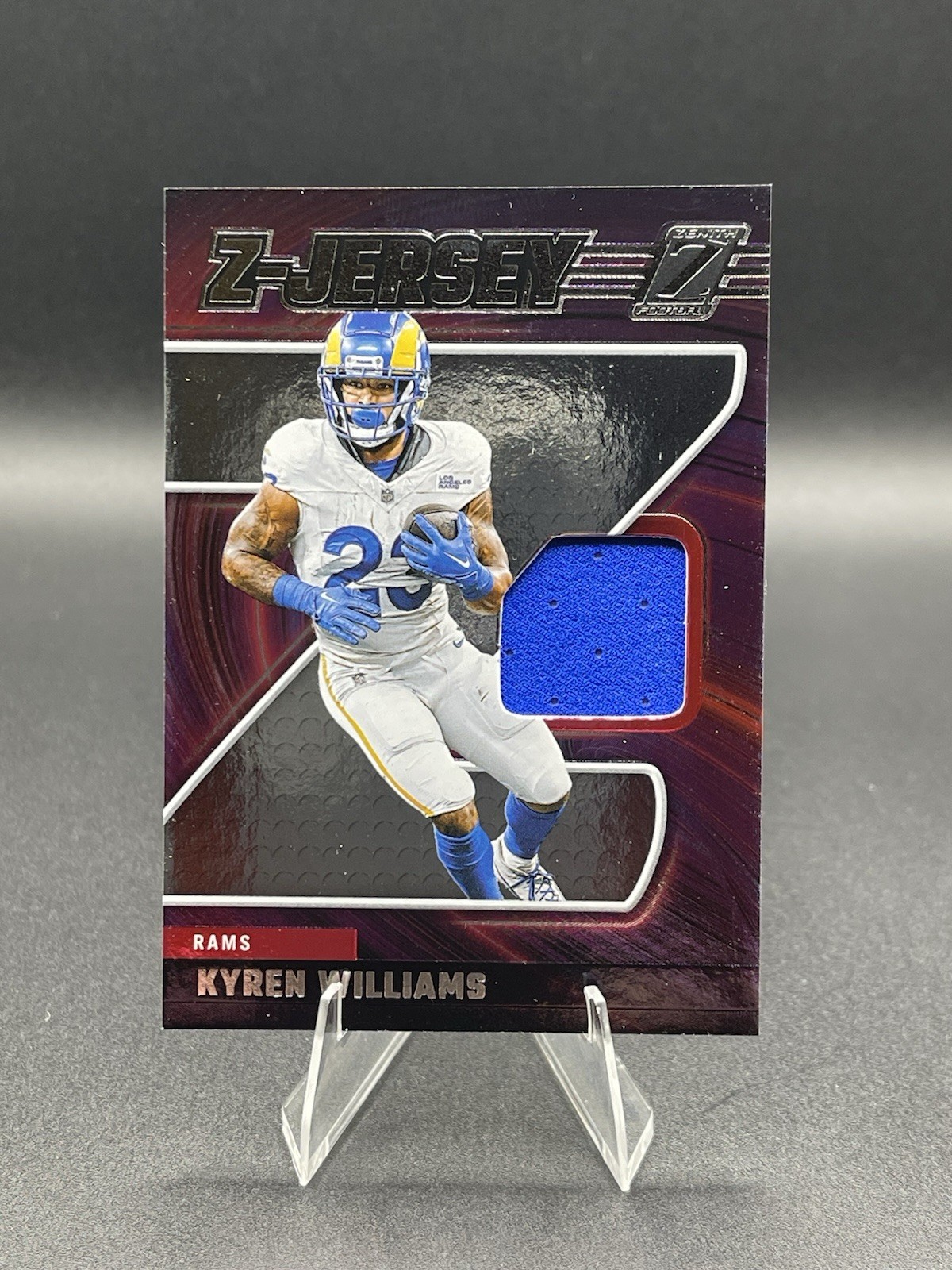 2024 Panini Zenith Football - Z Jersey Kyren Williams #ZJ39 (MEM) Jersey