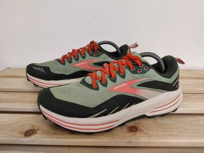Brooks Cascadia 16 Trailrunningschuhe UK 9 EU 43 GRÜN SCHNÜRER DAMEN SNEAKER