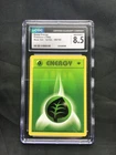Pokemon: Base Set 1st Edition Common: Grass Energy 99/102 CGC 8.5