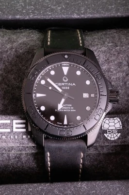 Certina DS Action Powermatic 80 300m Diver 43mm Black Dial Box Papers - Image 1 of 4