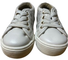 Michael Kors Jem Monograma Junior Zapatillas Deportivas Jóvenes Niñas Talla 3 Blanco