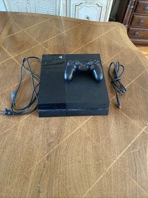 Black Sony PlayStation 4 Console Bundle CUH-1115A 500GB Tested With Controller