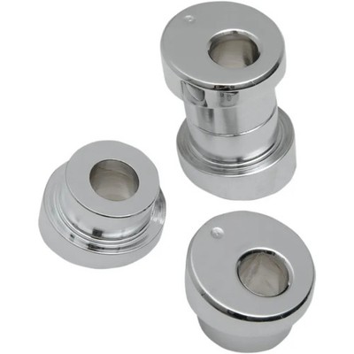 La Choppers Chrome 10 Degree Angled Handlebar Riser Bushing Adapters Kit Harley