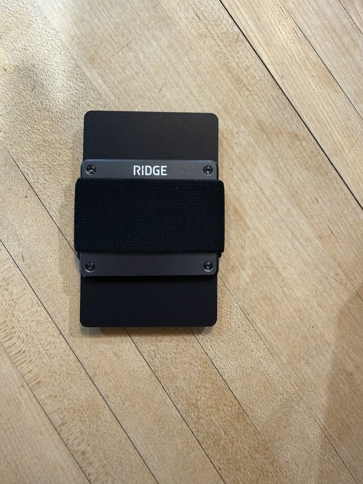 Ridge Wallet Ultra Minimalist Wallet gunmetal | eBay