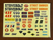 Vintage Amt Stovebolt 1937 Chevy Coupe Street Rods A137 Model Decal Sheet 125