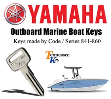 Yamaha Outboard Boat & Marine Keys /  Select your Key Code / Series 841-860