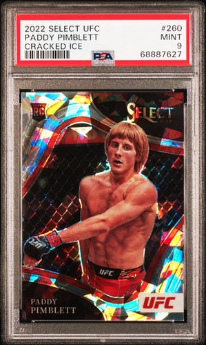 2022 Select UFC Octagonside Cracked Ice ROOKIE Prizm /8 Paddy Pimblett PSA 9‼️🔥