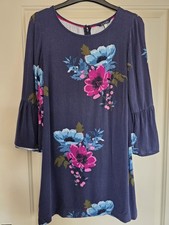 Joules Gardenia French Navy Camilla Floral Print Tunic Dress Size 6 Great Cond