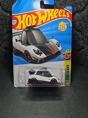 Hot Wheels Pagani Zonda Cinque Signature Error White Black Red