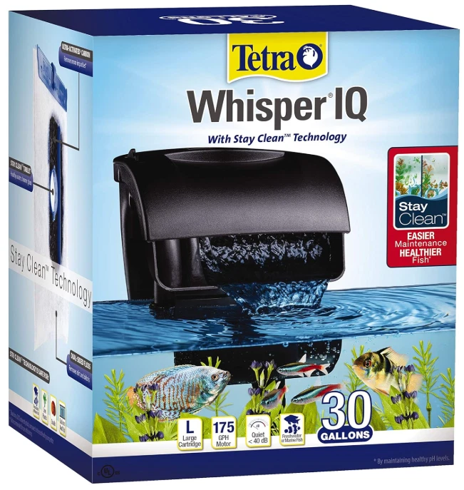 Tetra Whisper IQ Power Filter 175 GPH with Stay Clean Technology 30 Gallons NEW - Image 2 of 4