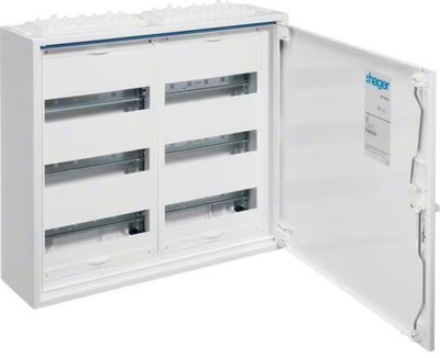 Hager FWB32S Feldverteiler Aufputz, 500x550x161, univers, IP44, SKII, 72PLE, Qui
