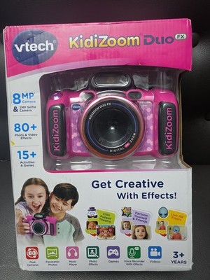 VTech KidiZoom Duo FX Kids Camera Pink 8MP Dual Lens 80+ Photo Video Effects