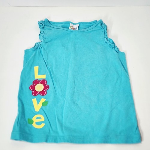 Girls Circo 4T 2 Piece Flower Love Outfit Top And Shorts - Picture 2 of 5