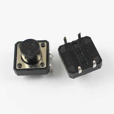 10Pcs   Tactile Tact Push Button Switch 4 Pin DIP 12x12x8.5mm *tn