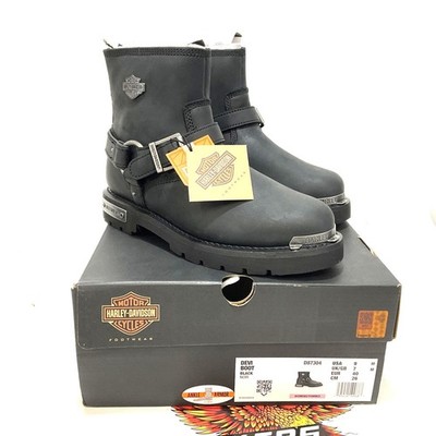 NEW Harley Womens Size 9 Devi 5.5-Inch Black Motorcycle Boots D87304-9