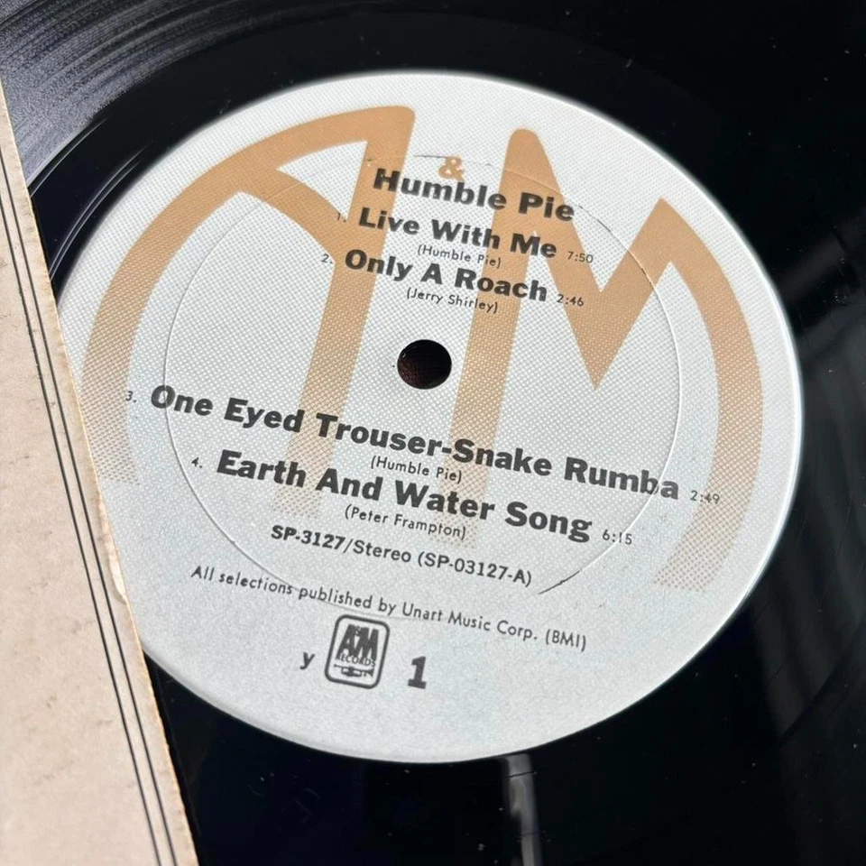 Humble Pie S/T виниловая пластинка A&M 3127 70-е RE VG+ - Изображение 3 из 3