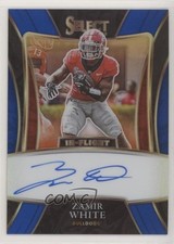 2022 Panini Chronicles Draft Picks Blue /49 Zamir White #IN-ZWH Auto qf8