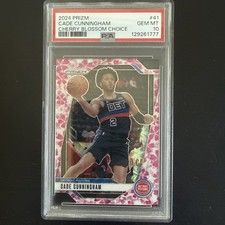 2024 Prizm Cade Cunningham Cherry Blossom Choice /20 Gem Mint PSA 10 Pistons