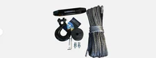 SPARKWHIZ Synthetic Winch Rope Cable Kit 26500LBS 3/8"x100Ft Winch Line Cable