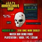 Borderlands 4✨ MODDED LEVEL 1 ONE 311K DMG SKULLY GRENADE MIRV BL4✅PC-PS-XBOX✨