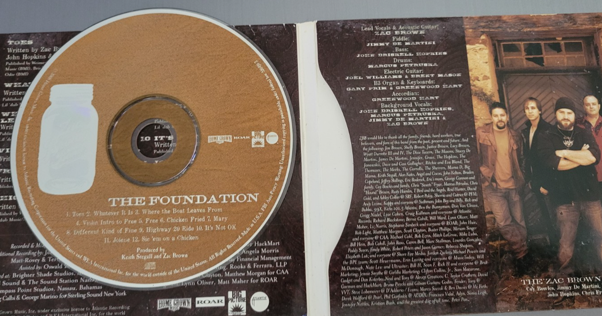 2008 THE ZAC BROWN BAND THE FOUNDATION Chicken Fried CD
