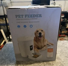 MOXNICE Automatic Cat/Dog Feeder 8L , Remote Control, Voice Function,  Food Bowl