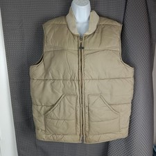 Vintage Walls Blizzard-Proof Insulated Vest Men X-Large Tall Tan Puffer Workwear