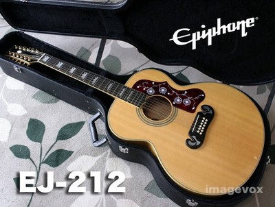 j*m様 4/30迄最終出品　美品❗️Epiphone(エピフォン) EJ-20 Acoustic Guitar Epiphone EJ-212 Natural 12-String with Hard Case