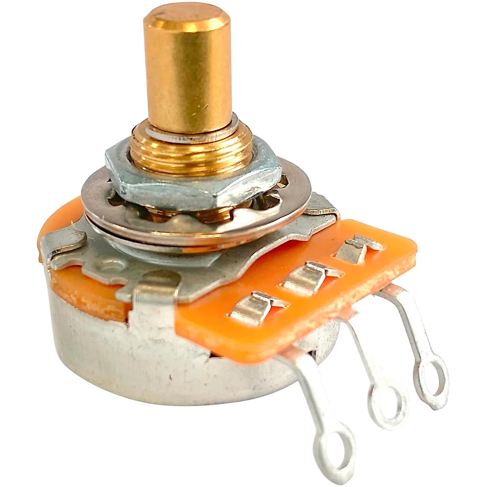 Потенциометр AxLabs 250K с линейной конусностью, сплошным валом длиной 3/8 дюйма, коротким валом длиной 5/8 дюйма