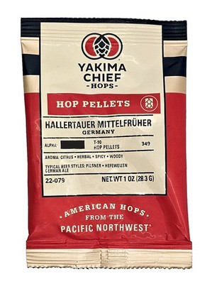 German Hallertau Hop Pellets 1 oz for Home Brew Beer Making