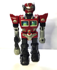 HAPPY-P-KID - RED TURBO FIGHTER ROBOT 2005 15" HEIGHT - LIGHTS TURN ON