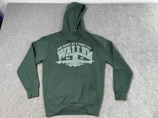 Morgan Wallen Hoodie Adult Small Green One Night At A Time World Tour Pullover