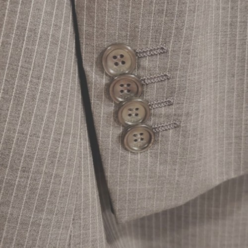 Versace WOOL Jacket Size 52 Gray w light Pinstripe Two Button Sport Coat Luxury - Picture 6 of 15