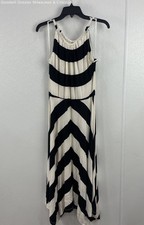 NWT GAP Women's Black and White Striped Sleeveless Dress Size M