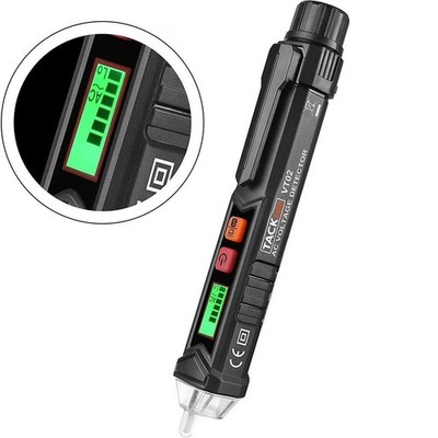 Testeur tension CA sans contact stylo LCD LED alarme 12-1000V 48-1000V