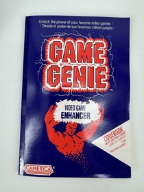 1990 Camerica Game Genie Nintendo NES Game Enhancer W/ Codebook and Manual