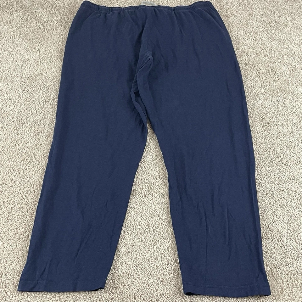 Pantalones de salón Polo Ralph Lauren para hombre XL azul marino algodón cordón rojo pony T608 Foto 2 de 4